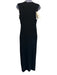 Alexander McQueen Size XL Black Viscose & Polyamide Sleeveless Cutout Dress Black / XL
