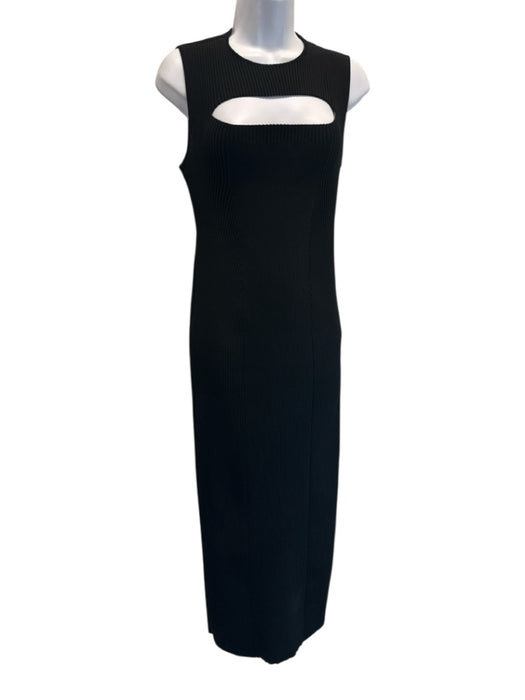 Alexander McQueen Size XL Black Viscose & Polyamide Sleeveless Cutout Dress Black / XL