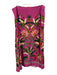 Farm Rio Size XL Pink & Multi Viscose Side Zip Tropical Print Skirt Pink & Multi / XL