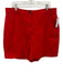 Boden Size 14 Red Linen Zip Fly Shorts Red / 14