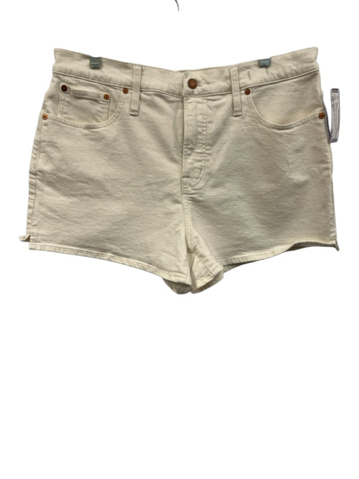 Madewell Size 32 Ecru Cotton Zip Fly Shorts Ecru / 32