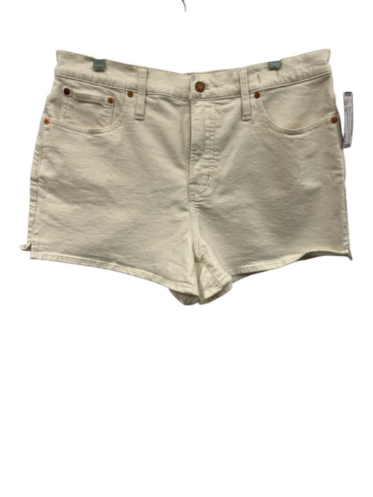 Madewell Size 32 Ecru Cotton Zip Fly Shorts Ecru / 32