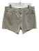 Agolde Size 31 White Cotton Frayed Hem Button Fly Shorts White / 31
