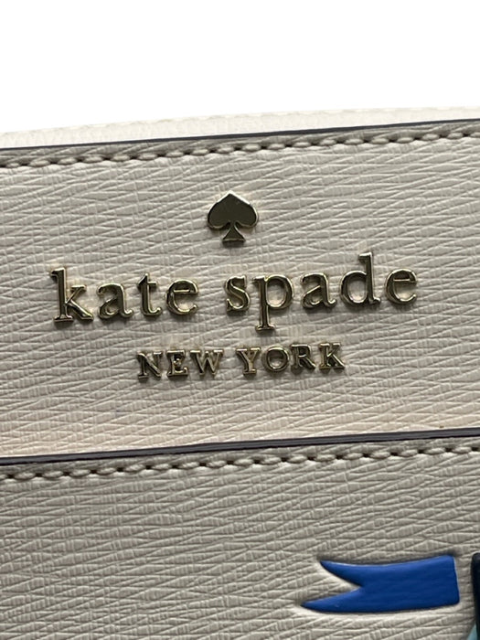 Kate Spade Cream & Multi Leather Saffiano Crossbody Bag Cream & Multi