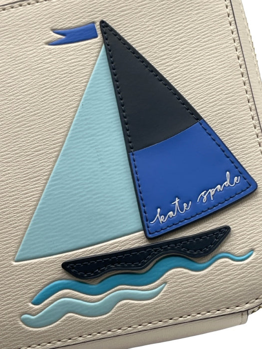Kate Spade Cream & Multi Leather Saffiano Crossbody Bag Cream & Multi