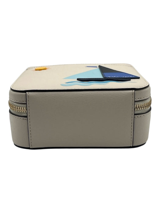 Kate Spade Cream & Multi Leather Saffiano Crossbody Bag Cream & Multi