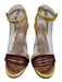 Chloe Shoe Size 39 Multi Leather Wedge Strappy Metallic Sandals Multi / 39
