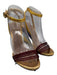 Chloe Shoe Size 39 Multi Leather Wedge Strappy Metallic Sandals Multi / 39