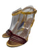 Chloe Shoe Size 39 Multi Leather Wedge Strappy Metallic Sandals Multi / 39
