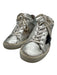 Golden Goose Shoe Size 39 Silver & Black Leather Metallic Low Top Sneakers Silver & Black / 39