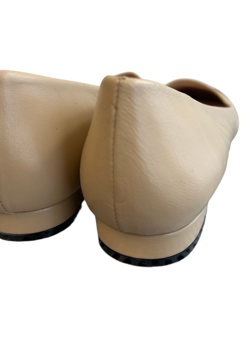FS/NY Shoe Size 8.5 Tan & black Leather Square Color Block Flat Shoes Tan & black / 8.5