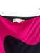 Tory Burch Size 12 Black & Pink Lined Side Zip Color Block Midi Skirt Black & Pink / 12