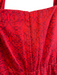 Alice & Olivia Size 14 Red Cotton All Over Print Halter Back Zip Jumpsuit Red / 14