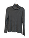 Tory Burch Size XL Black & White Viscose Blend Striped Long Sleeve Back Zip Top Black & White / XL