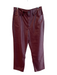 Madewell Size 31 Burgandy Faux Leather 5 Pocket Zip Fly Straight Leg Pants Burgandy / 31
