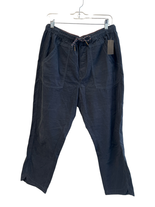 Pilcro Size Medium Navy Cotton Drawstring Waist Pockets Straight Leg Pants Navy / Medium