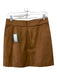 J Crew Size 6 Brown Polyester Faux Suede Back Zip Pockets Skirt Brown / 6