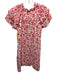 Olivia James the Label Size XS White & Red Cotton Floral Ruffle Cap Sleeve Dress White & Red / XS