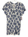 Willa Story Size Small Blue & White Cotton Short Sleeve Eyelet Embroidered Dress Blue & White / Small