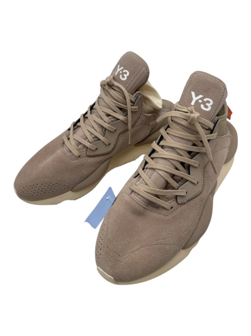 Y3 Shoe Size 12.5 AS IS Beige & White Suede Solid Men's Shoes Beige & White / 12.5