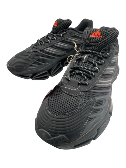 Adidas Shoe Size 12.5 New Black Synthetic Mesh Sneaker Men's Shoes Black / 12.5