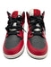 Nike Shoe Size 5 Black, Red & White Synthetic Lace Up Round Toe High Top Shoes Black, Red & White / 5