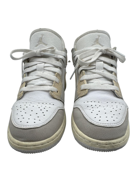 Nike Shoe Size 5.5 White & Gray Synthetic Lace Up Round Toe Shoes White & Gray / 5.5