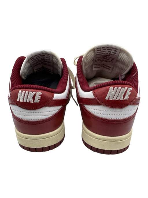 Nike Shoe Size 7 White & Red Synthetic Lace Up Round Toe Shoes White & Red / 7