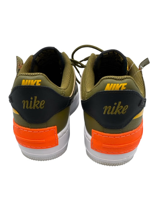Nike Shoe Size 6.5 Army Green, Neon Orange & Yellow Synthetic Lace Up Shoes Army Green, Neon Orange & Yellow / 6.5
