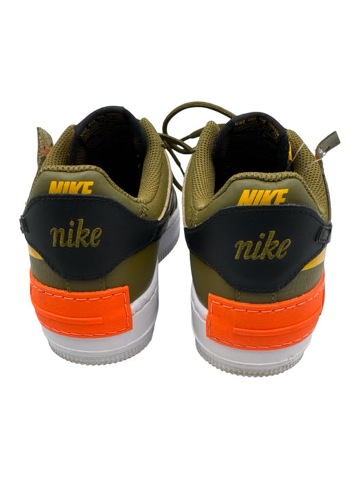 Nike Shoe Size 6.5 Army Green, Neon Orange & Yellow Synthetic Lace Up Shoes Army Green, Neon Orange & Yellow / 6.5