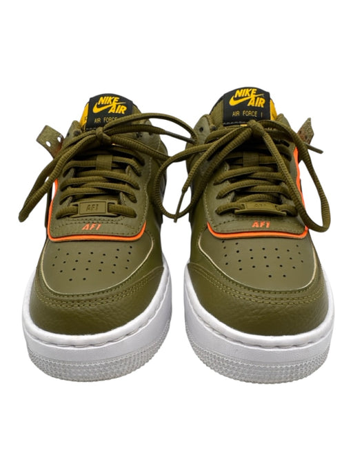 Nike Shoe Size 6.5 Army Green, Neon Orange & Yellow Synthetic Lace Up Shoes Army Green, Neon Orange & Yellow / 6.5