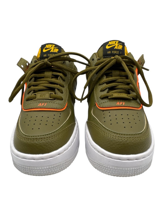 Nike Shoe Size 6.5 Army Green, Neon Orange & Yellow Synthetic Lace Up Shoes Army Green, Neon Orange & Yellow / 6.5