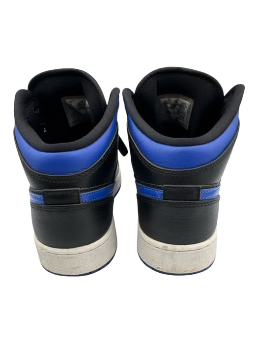 Nike Shoe Size 5 Black & Blue Synthetic Lace Up Round Toe High Top Shoes Black & Blue / 5