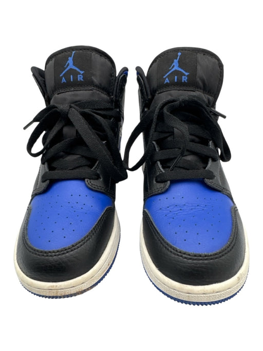 Nike Shoe Size 5 Black & Blue Synthetic Lace Up Round Toe High Top Shoes Black & Blue / 5