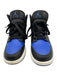 Nike Shoe Size 5 Black & Blue Synthetic Lace Up Round Toe High Top Shoes Black & Blue / 5