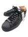 Adidas Shoe Size 12 Made in Italy Black Leather Solid Sneaker Men's Shoes Black / 12