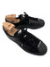 Adidas Shoe Size 12 Made in Italy Black Leather Solid Sneaker Men's Shoes Black / 12