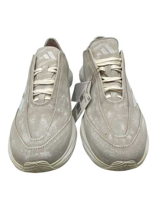 Adidas Shoe Size 12 New Beige & White Canvas Distressed Sneaker Men's Shoes Beige & White / 12