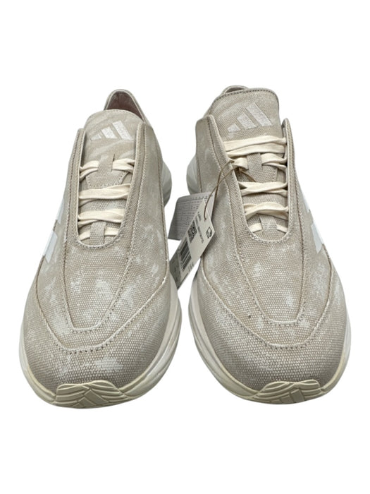 Adidas Shoe Size 12 New Beige & White Canvas Distressed Sneaker Men's Shoes Beige & White / 12