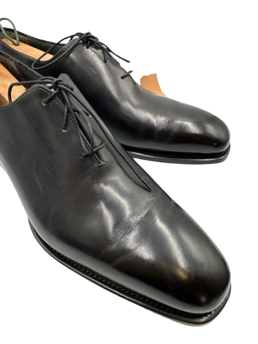 Hideoki Shoe Size 12 Like New Black Leather Solid Dress Men's Shoes Black / 12
