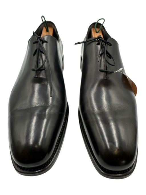 Hideoki Shoe Size 12 Like New Black Leather Solid Dress Men's Shoes Black / 12