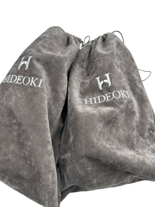Hideoki Shoe Size 12 Like New Black Leather Solid Dress Men's Shoes Black / 12