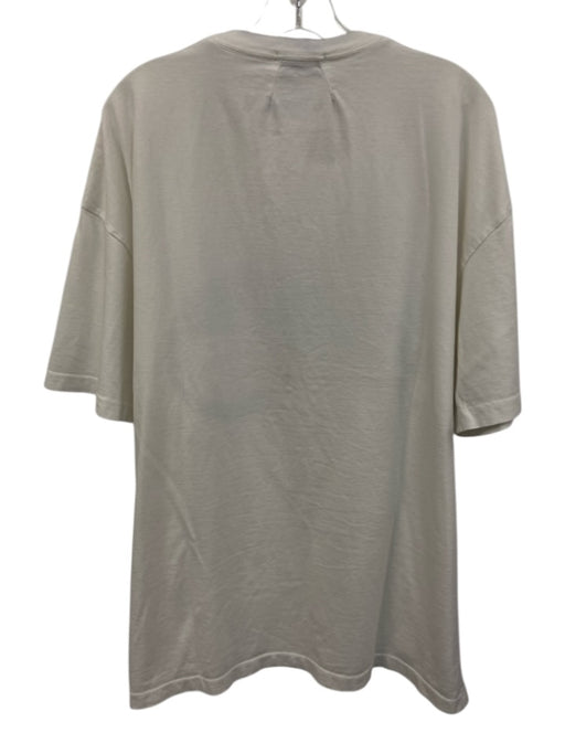 Rhude Size XL White & Black Cotton Panther T shirt Crew Men's Short Sleeve White & Black / XL
