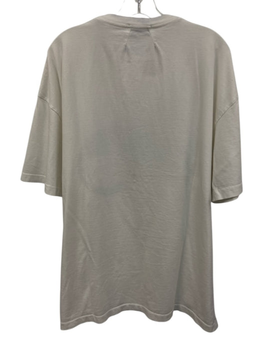 Rhude Size XL White & Black Cotton Panther T shirt Crew Men's Short Sleeve White & Black / XL