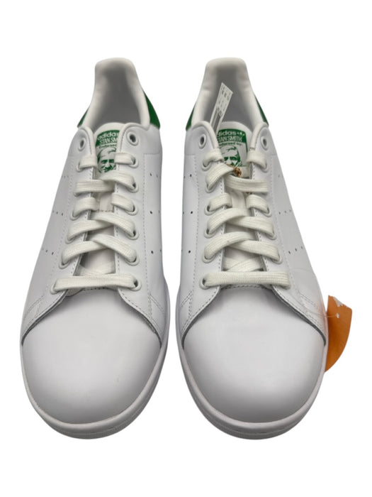 Adidas Shoe Size 11.5 NWT White & Green Leather Solid Sneaker Men's Shoes White & Green / 11.5