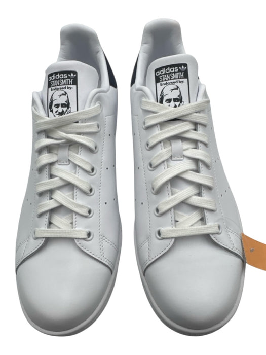 Adidas Shoe Size 11.5 NWT White & Blue Leather Solid Sneaker Men's Shoes White & Blue / 11.5