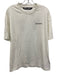 Palm Angels Size M White Cotton Blend Solid T shirt Back Graphic Short Sleeve White / M