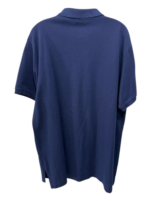 Polo Size XXL Navy Cotton Solid Polo Men's Short Sleeve Navy / XXL