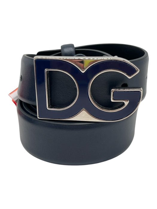 Dolce & Gabbana Blue Leather Solid Men's Belt Blue