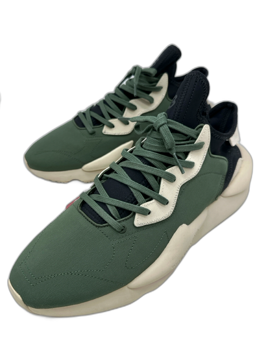 Y3 Shoe Size 12.5 NWT Green & Beige Print Synthetic Solid Sneaker Men's Shoes Green & Beige Print / 12.5